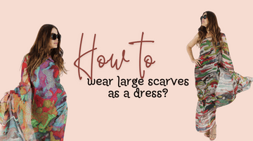 How to wear large scarves as a clothing piece