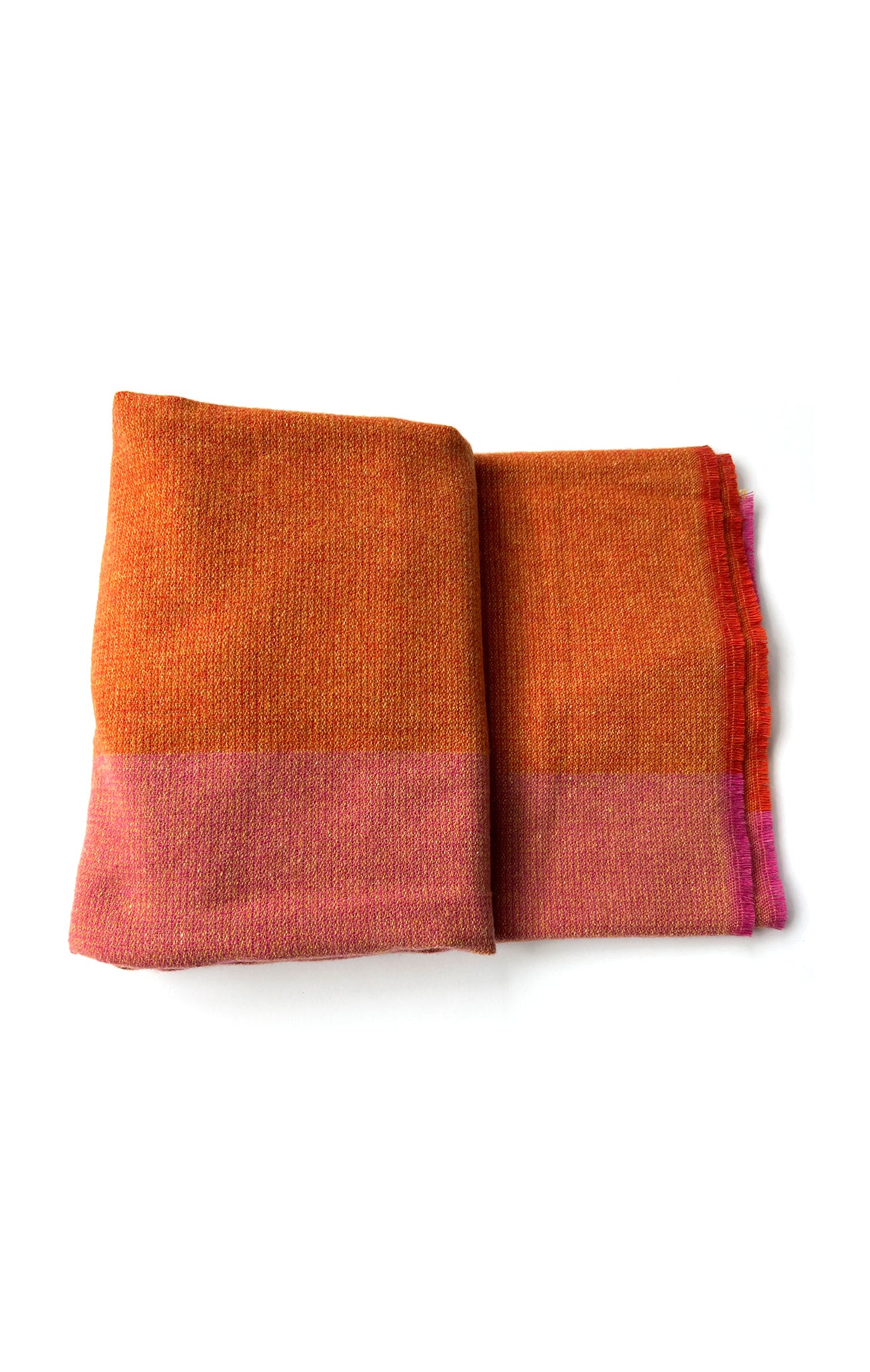 Orange Color Block Scarf