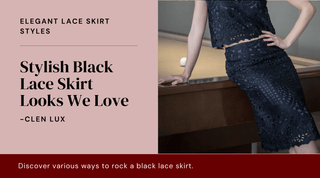 Stylish Black Lace Skirt Looks We Love