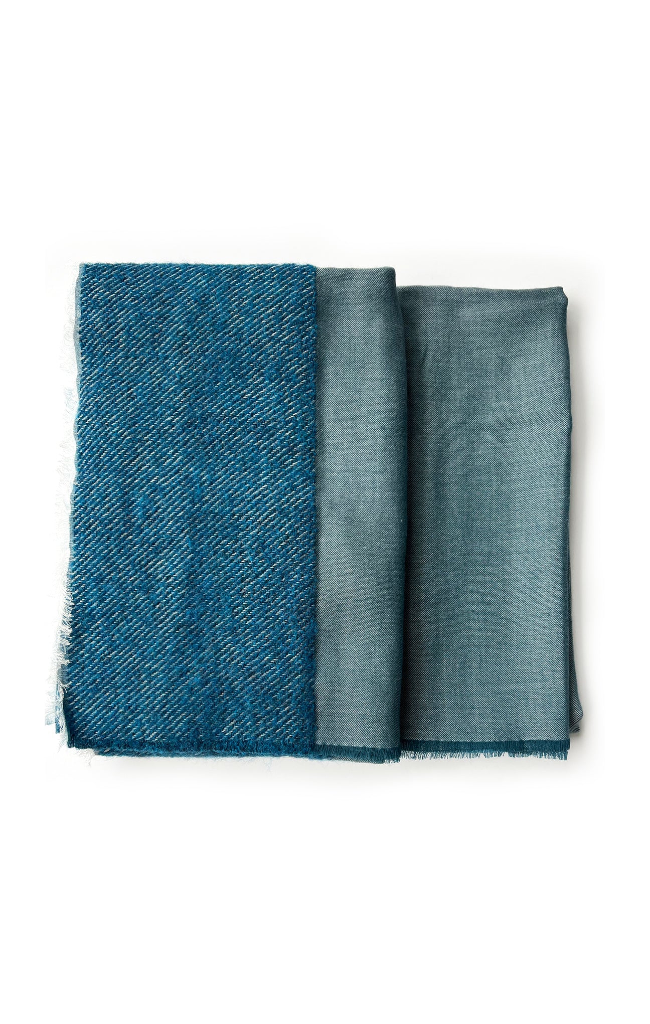 Blue Boucledge Scarf