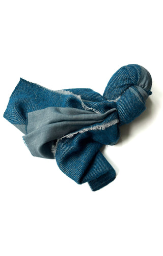 Blue Boucledge Scarf