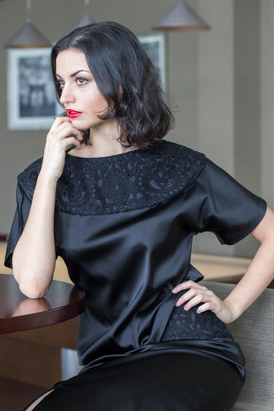 Silk and lace Blouse - Sartorium Lux