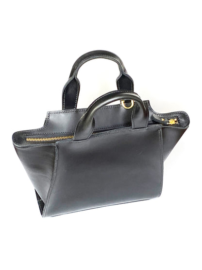 black handle bag